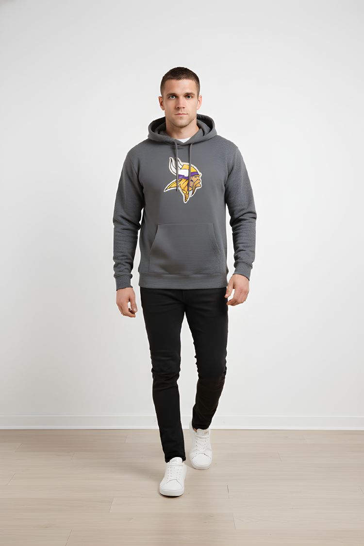 NFL Grey Hoodie With Viking Logo image 1