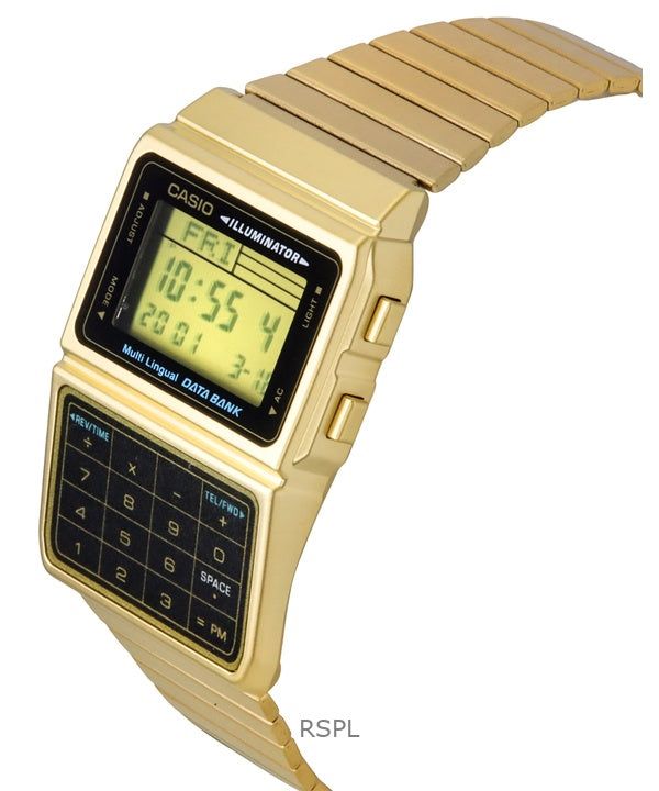 Casio Digital Stainless Steel Data Bank Multi-Lingual DBC-611G-1DF DBC611G-1DF Men's Watch image 5