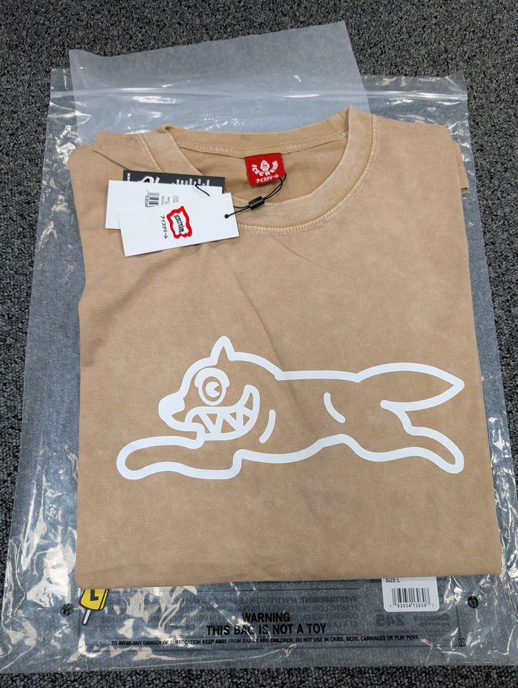 Icecream Beige T-Shirt With White Graphic
