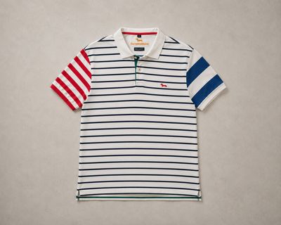 Harmont & Blaine Striped Polo Shirt M