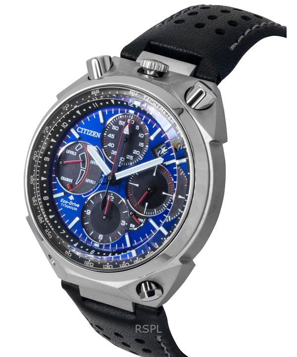Citizen Promaster Tsuno Chronograph Racer Limited Edition Blue Dial Eco- Drive Diver's AV0088-01L 200M Men's Watch 4