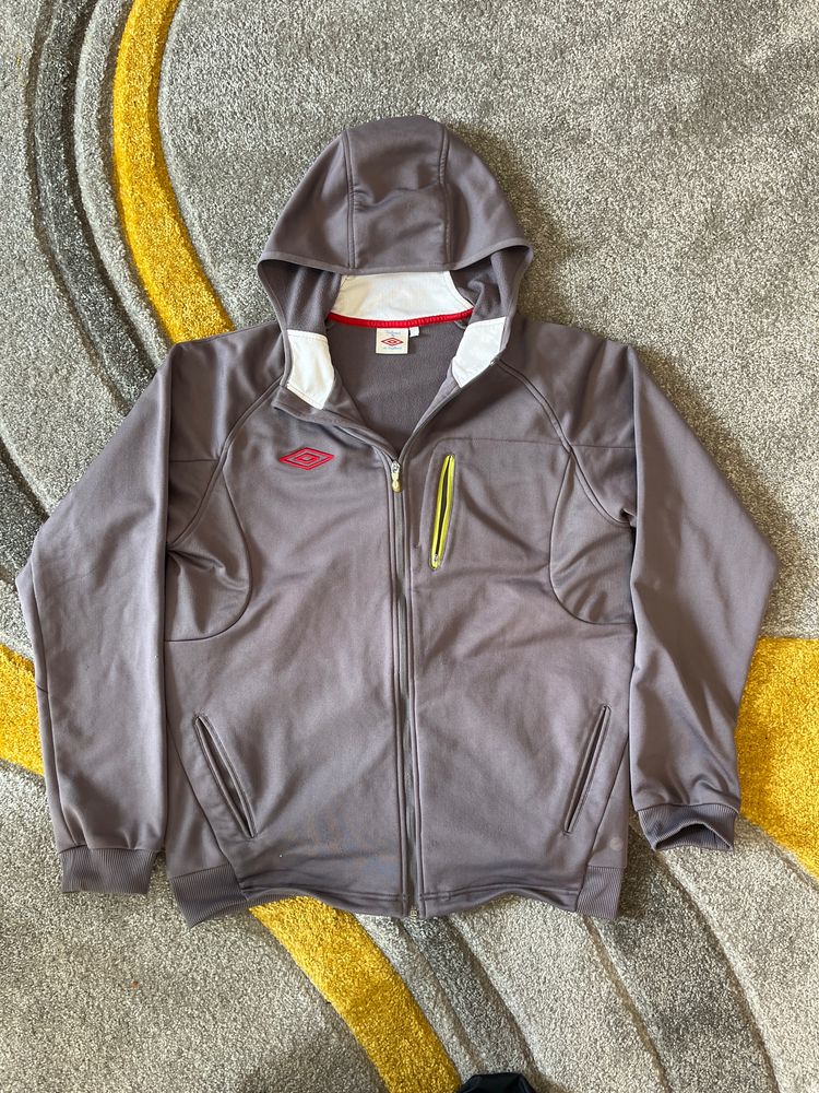 Umbro Grey Zip-Up Hoodie