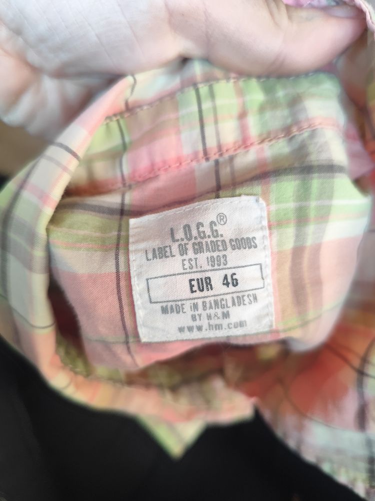 H&M L.O.G.G. Women'S Short Sleeve Plaid Shirt imagen 5