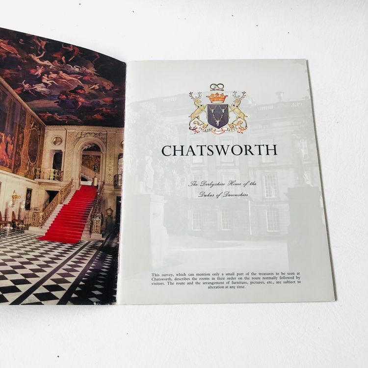 Vintage 1970s Chatsworth House & Gardens Tour Guide Souvenir Books 9