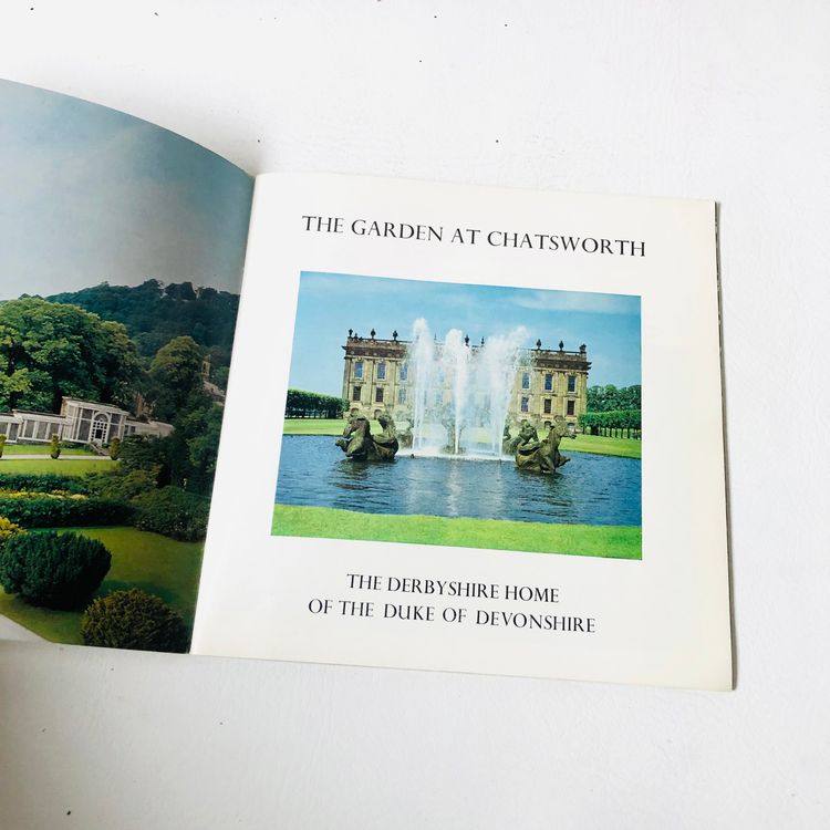 Vintage 1970s Chatsworth House & Gardens Tour Guide Souvenir Books 11