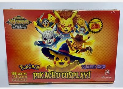 1 pack or Card/s COSPLAY Halloween Pokémon Pikachu Cosplay Trading Cards