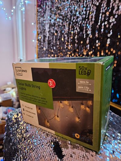 Livarno Solar Bulb String Lights