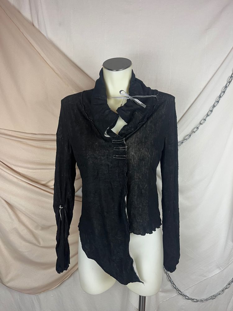 Other Cop copine black long sleeve asymmetrical jacket product image