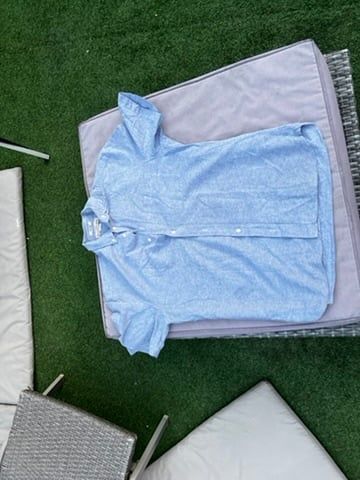 H&amp;M H&M Light Blue Oxford Regular Fit Shirt Medium product image