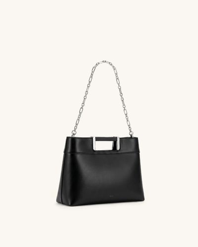 Black Handbag With Chain Strap
