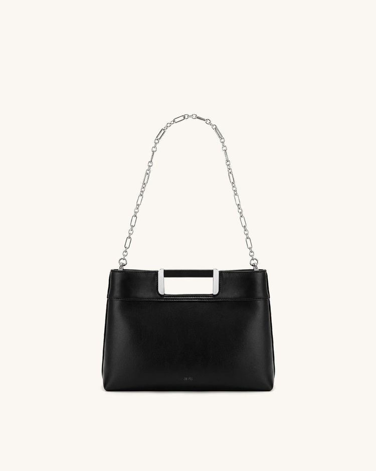 Immagine di Black Handbag With Chain Strap 2