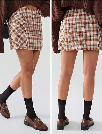 Plaid Mini Skirt