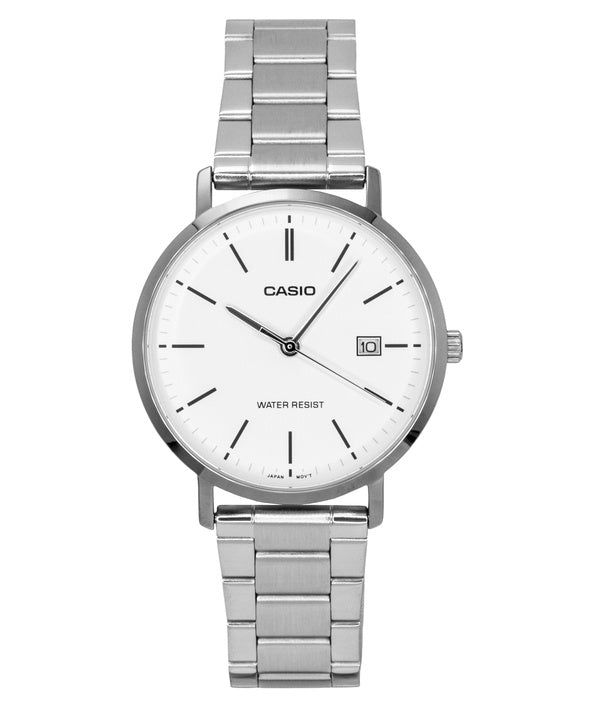 Casio Analog Stainless Steel White Dial Quartz MTP-VT05D-7E Men's Watch imagen 1