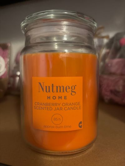 Cranberry Orange Scented Jar Candle