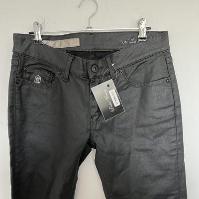 SKU27 Pepe Jeans Black Slim Coated Jeans W26L33.5