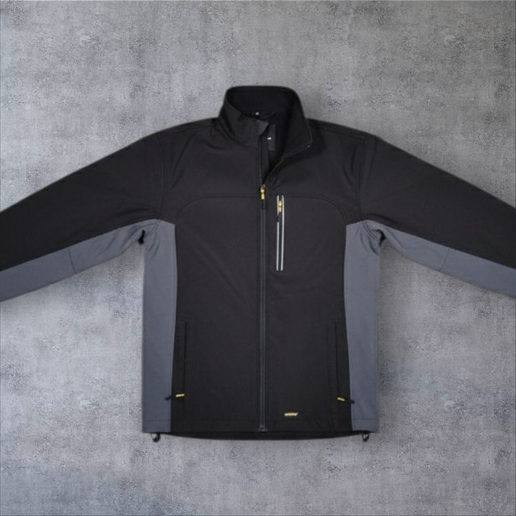 Black And Gray Softshell Jacket