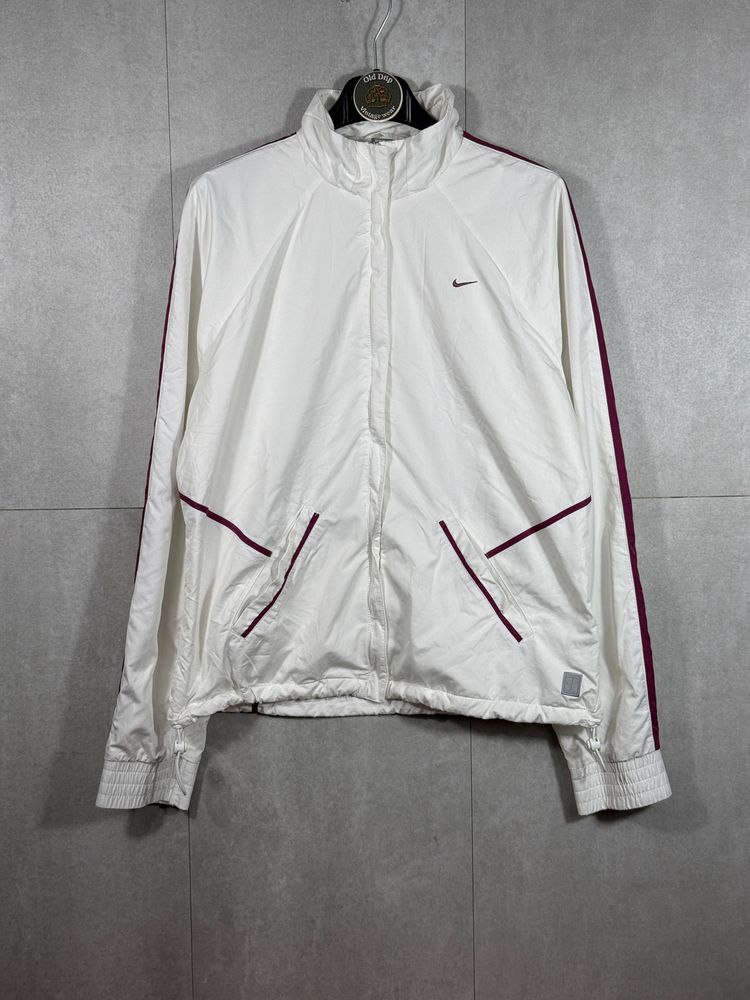 Nike White Jacket With Maroon Accents image 1