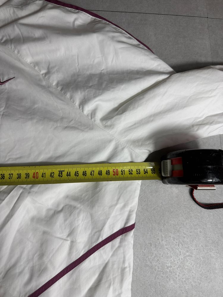 Nike White Jacket With Maroon Accents image 9