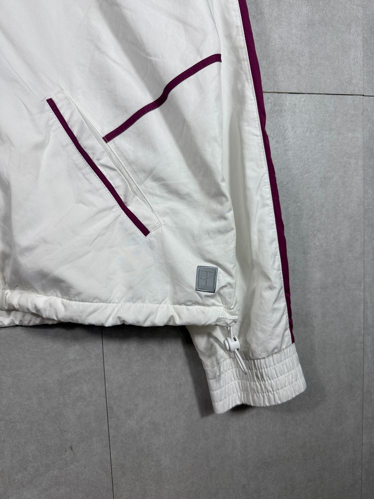 Nike White Jacket With Maroon Accents image 2