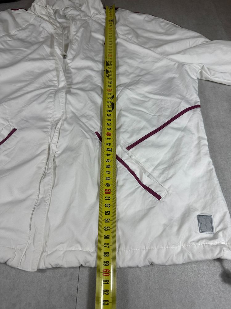 Nike White Jacket With Maroon Accents image 7
