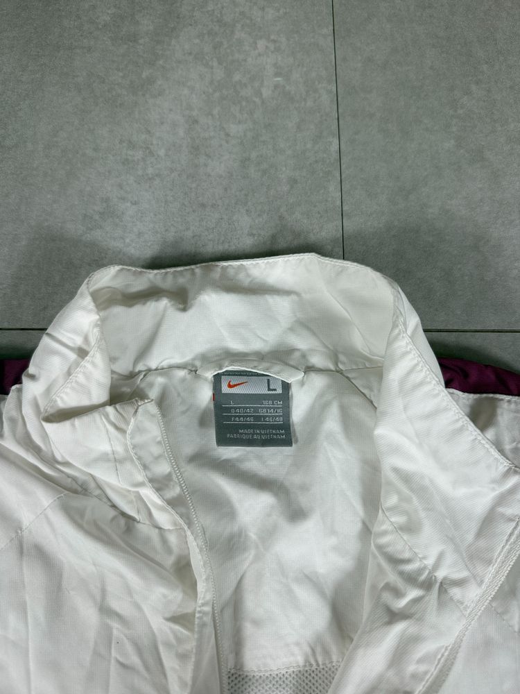 Nike White Jacket With Maroon Accents image 5