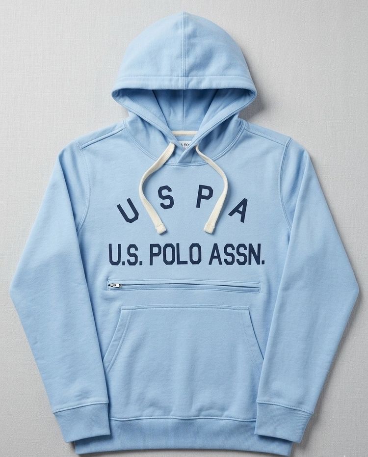 U.S. Polo Assn. Light Blue Hoodie