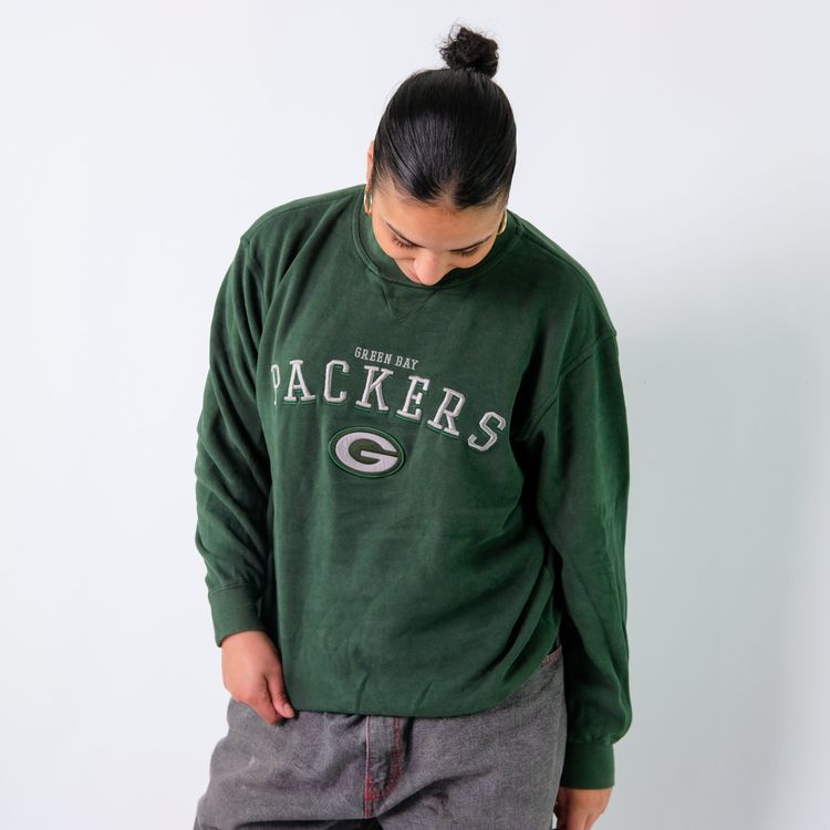 Dark Green 90s Packers Sweatshirt (M) image 3