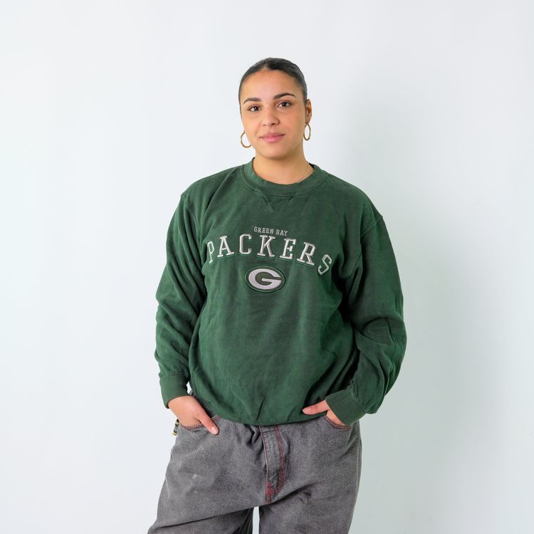 Dark Green 90s Packers Sweatshirt (M) image 6