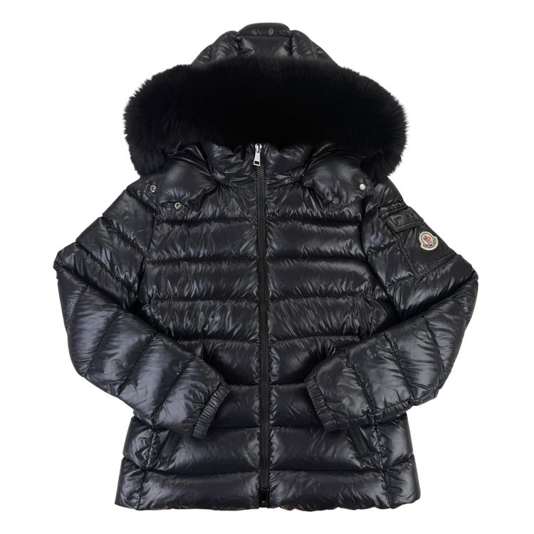 Moncler Women’s BadyFur Black Jacket With Black Fur - Size 1 image 1
