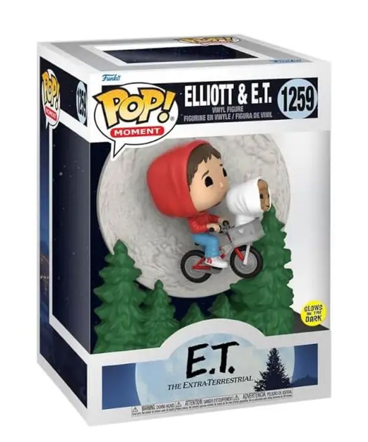 🌕 Funko POP! Movies – E.T. – Elliott & E.T. (Flying) Glow in the Dark #1259