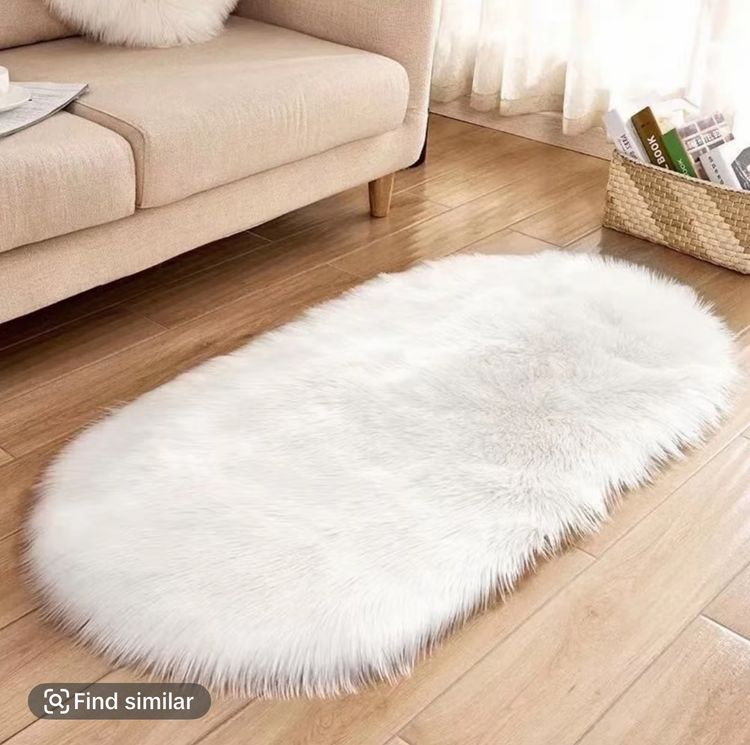 Brand New White Faux Fur Rug