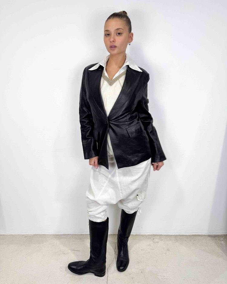 The Rue leather blazer 3