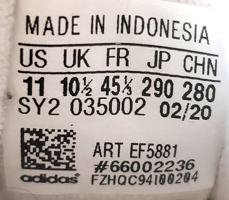 Adidas Supercourt Low Textile Trainers UK10.5/US11/EU45 EF5881 White/Red image 11