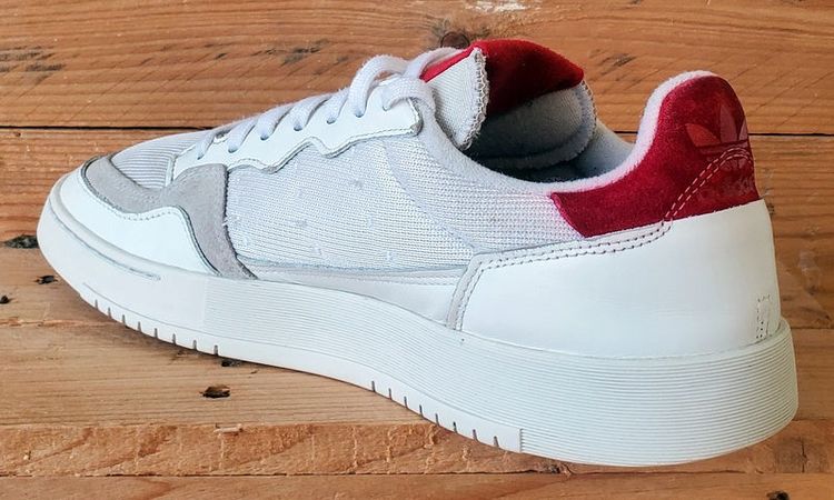Adidas Supercourt Low Textile Trainers UK10.5/US11/EU45 EF5881 White/Red image 4