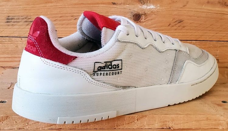 Adidas Supercourt Low Textile Trainers UK10.5/US11/EU45 EF5881 White/Red image 3