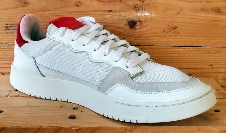 Adidas Supercourt Low Textile Trainers UK10.5/US11/EU45 EF5881 White/Red image 7