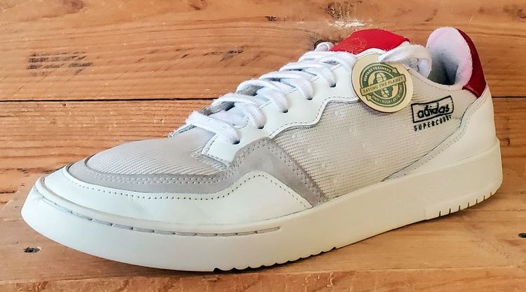Adidas Supercourt Low Textile Trainers UK10.5/US11/EU45 EF5881 White/Red image 12