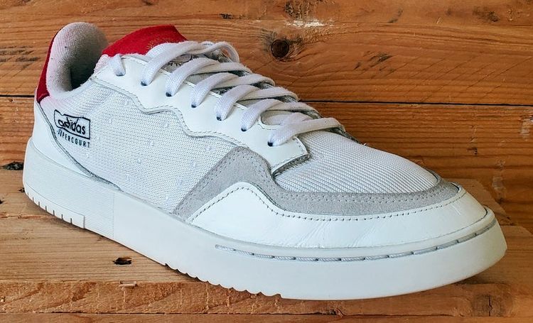 Adidas Supercourt Low Textile Trainers UK10.5/US11/EU45 EF5881 White/Red image 6