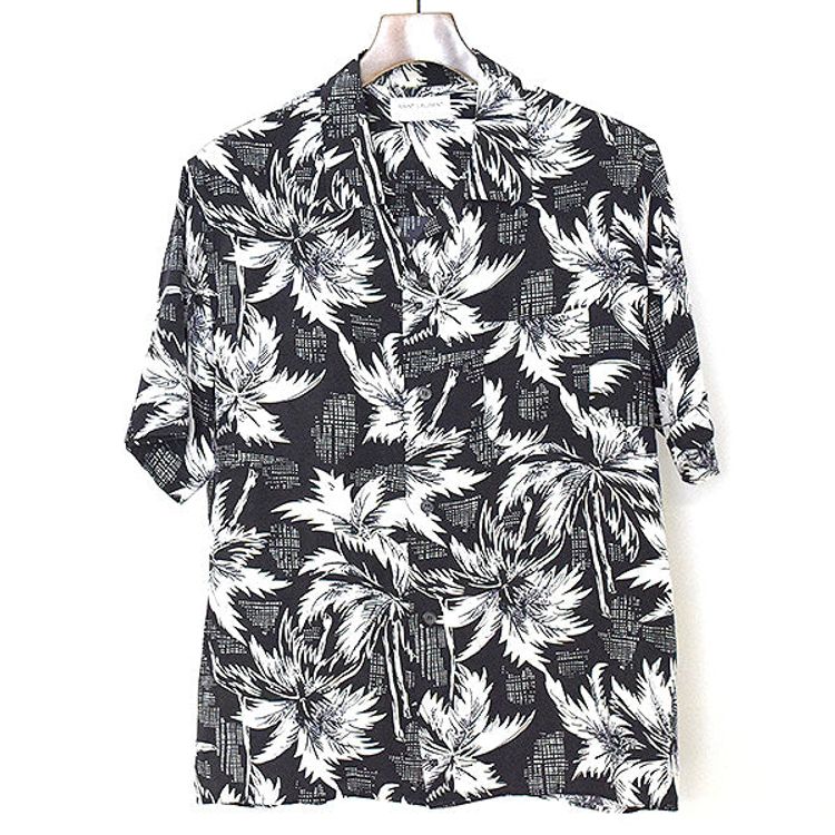 Other Saint Laurent 14SS Black Silk Hawaiian Button Up Shirt product image