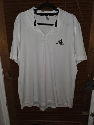 Adidas White Polo Shirt