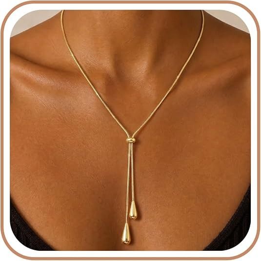 Gold-Tone Adjustable Necklace image 1