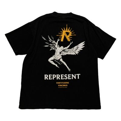 Represent Medium Icarus Jet Black Tee