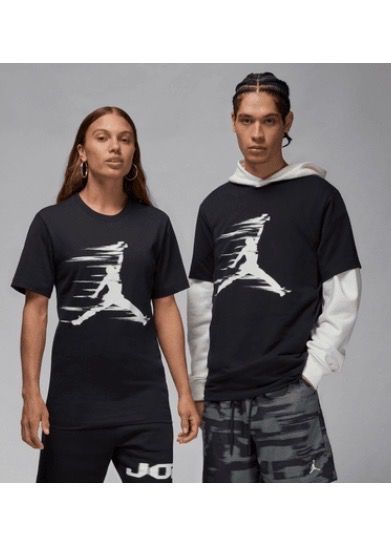 Jordan Black T-Shirt With White Logo