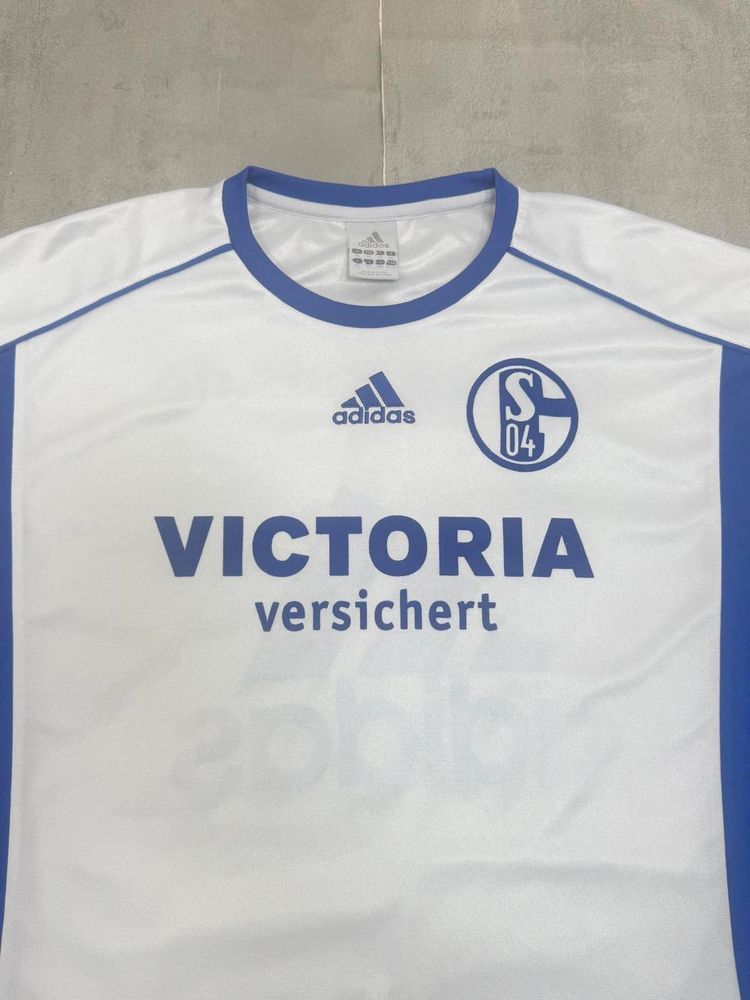 VINTAGE SCHALKE 2003-04 ADIDAS TRAINING FOOTBALL SHIRT XL image 3