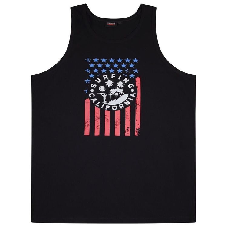 Espionage (T381) Men's Plus Size Printed Vest in 2 Colour Options 2XL to 8XL 3