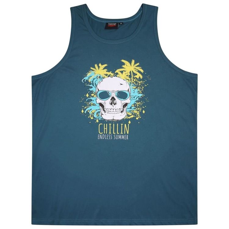 Other Espionage (T381) Men's Plus Size Printed Vest in 2 Colour Options 2XL to 8XL product image