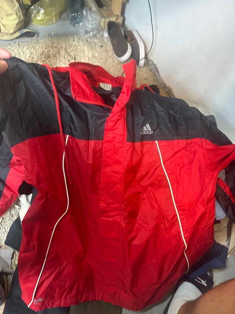 Adidas Red And Black Jacket