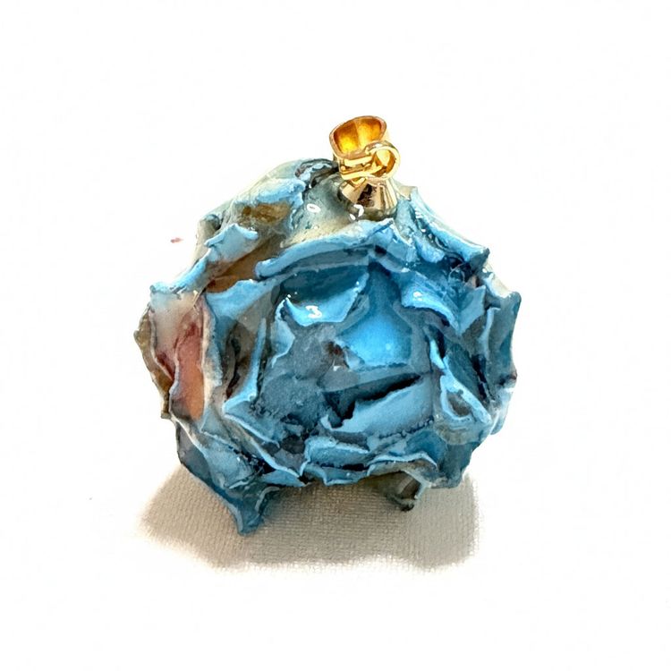 Charm fiore azzurro
