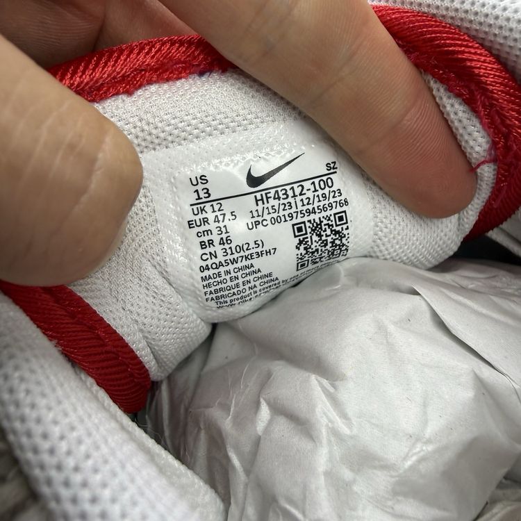 Size 12 - Nike Air Max 1 Since 72 White University Red Cream Trainers HF4312-100 4