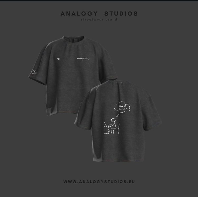 Analogy Studios Black Streetwear T-Shirt